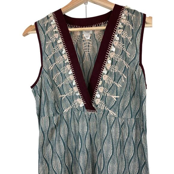 Anthropologie Hoss Intropia Women's 6 Sleeveless Embellished Tank Dress - Picture 12 of 12